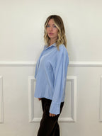 Camicia Scatoletta Cupro 82228 Azzurro