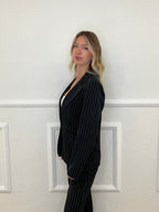 Tailleur Gessato Monopetto 83459 Nero