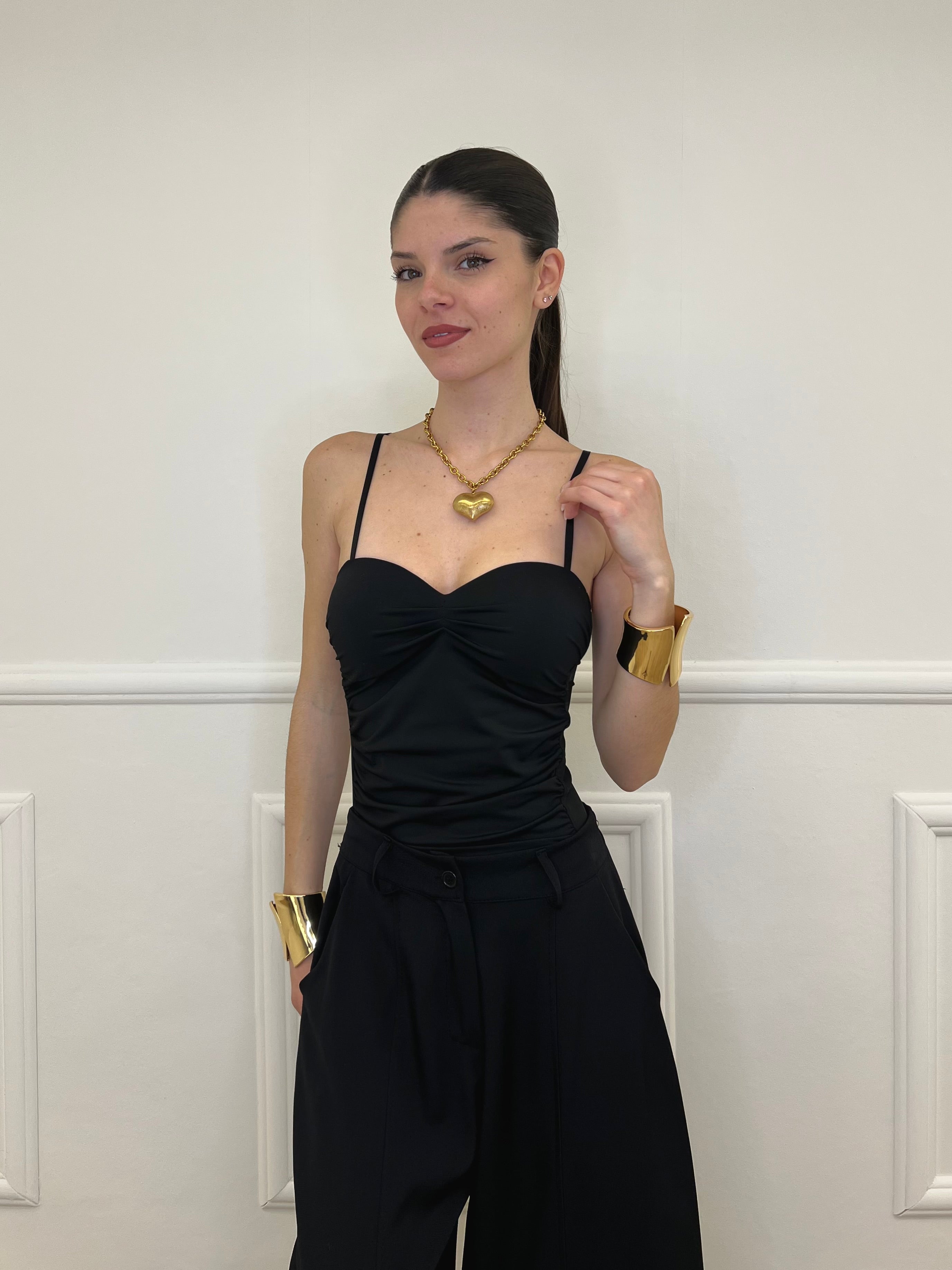 Body Drappeggiato 25617 Nero