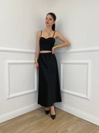 Top Con Spalline 25206 Nero