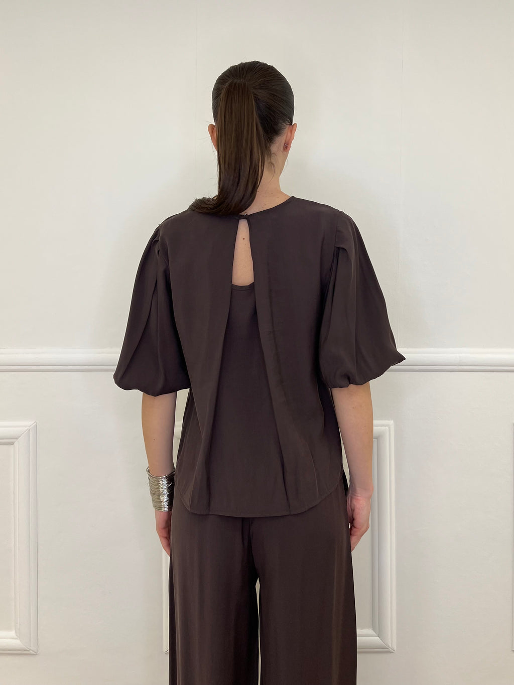 Blusa Romantic Palloncino 20518 Moro