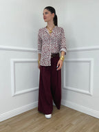 Panta Gonna Bengalina 51087 Burgundy