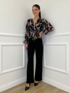 Pantalone Straight 580 Nero - Bazar Abbigliamento