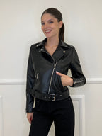 Chiodo Ecopelle HQ008 Nero - Bazar Abbigliamento