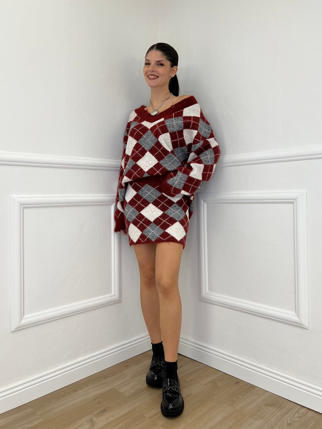 Completo Losanghe 2595 Burgundy