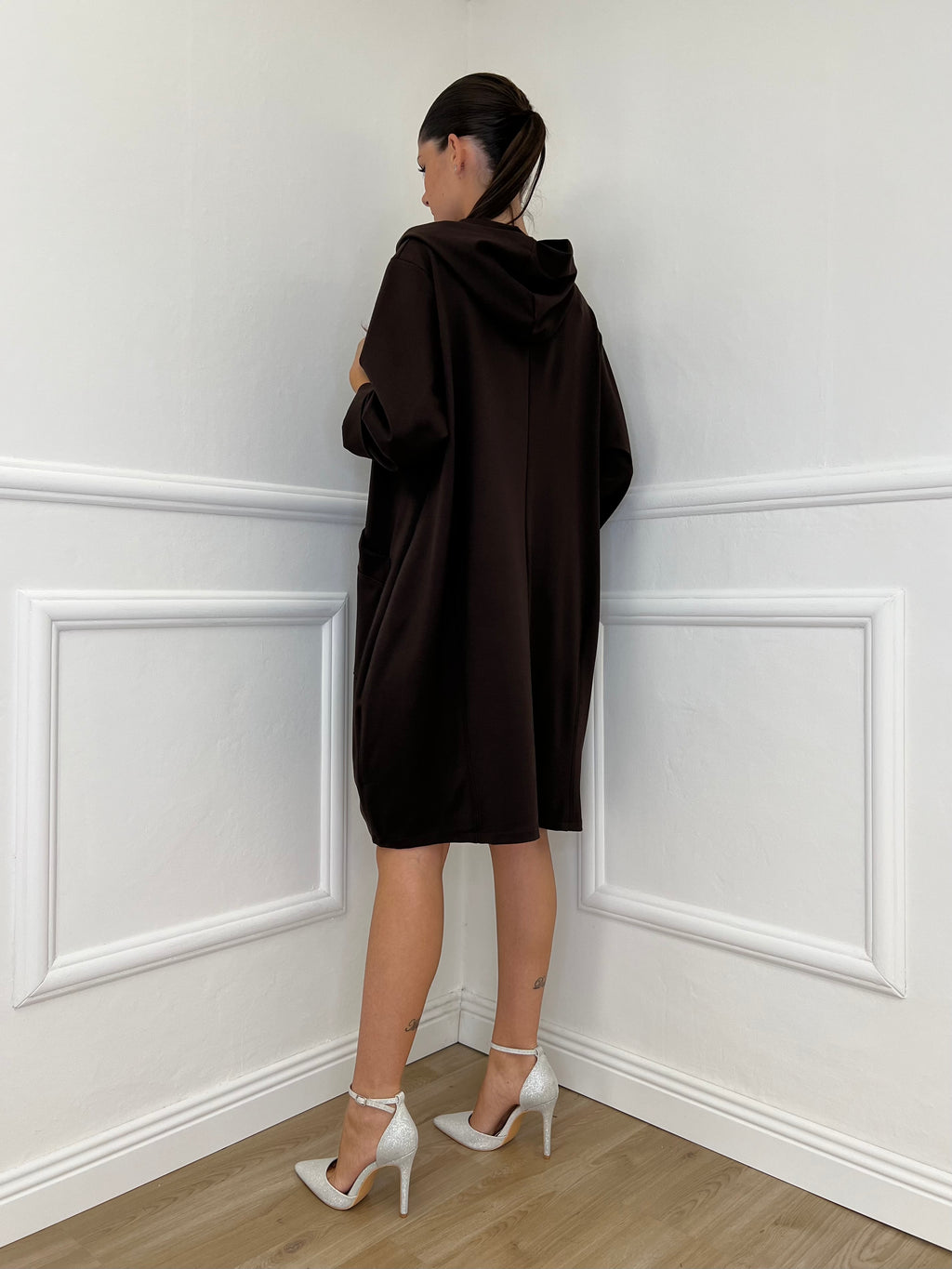 Maxi Sweatshirt 41875 Coffee