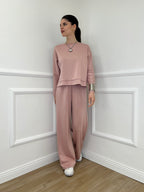 Completo Tuta Strass 036521 Rosa