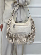 Borsa Hobo con Borchie e Frange 90515