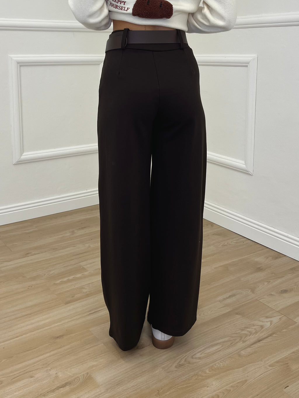 Pantalone Punto Milano Cintura 5386 Marrone