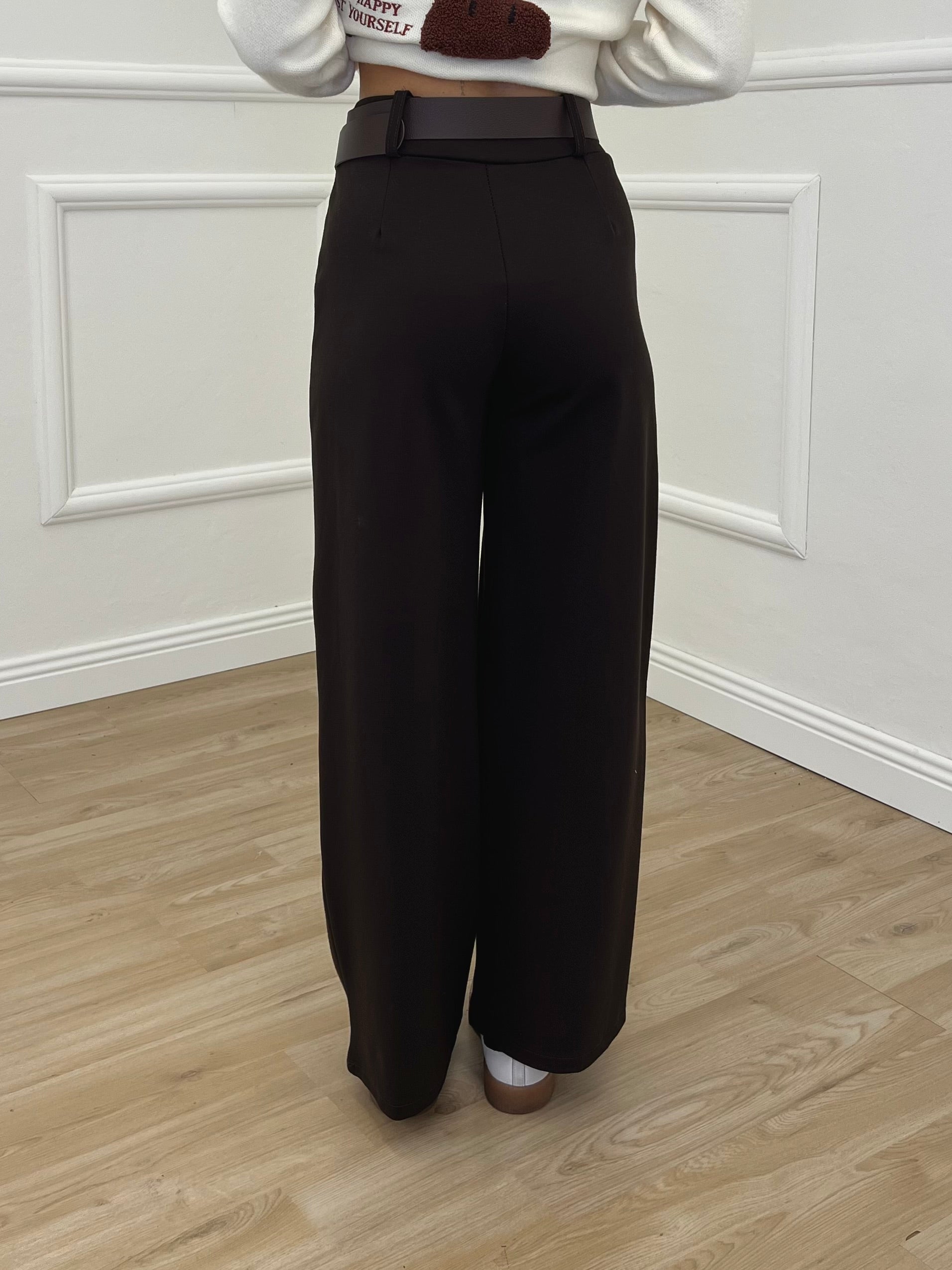 Pantalone Punto Milano Cintura 5386 Marrone