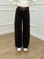 Pantalone Punto Milano Cintura 5386 Marrone