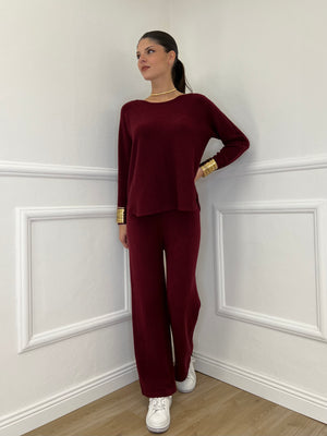 Completo Girocollo 24043 Burgundy