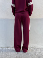 Tuta Viscosa Bande 23162 Burgundy