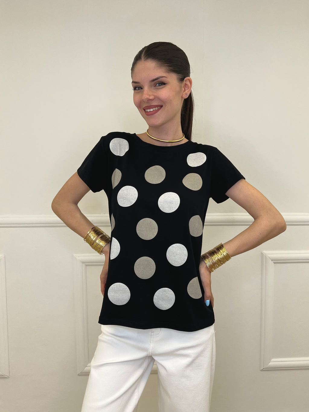 T-shirt Regular Fit Pois
