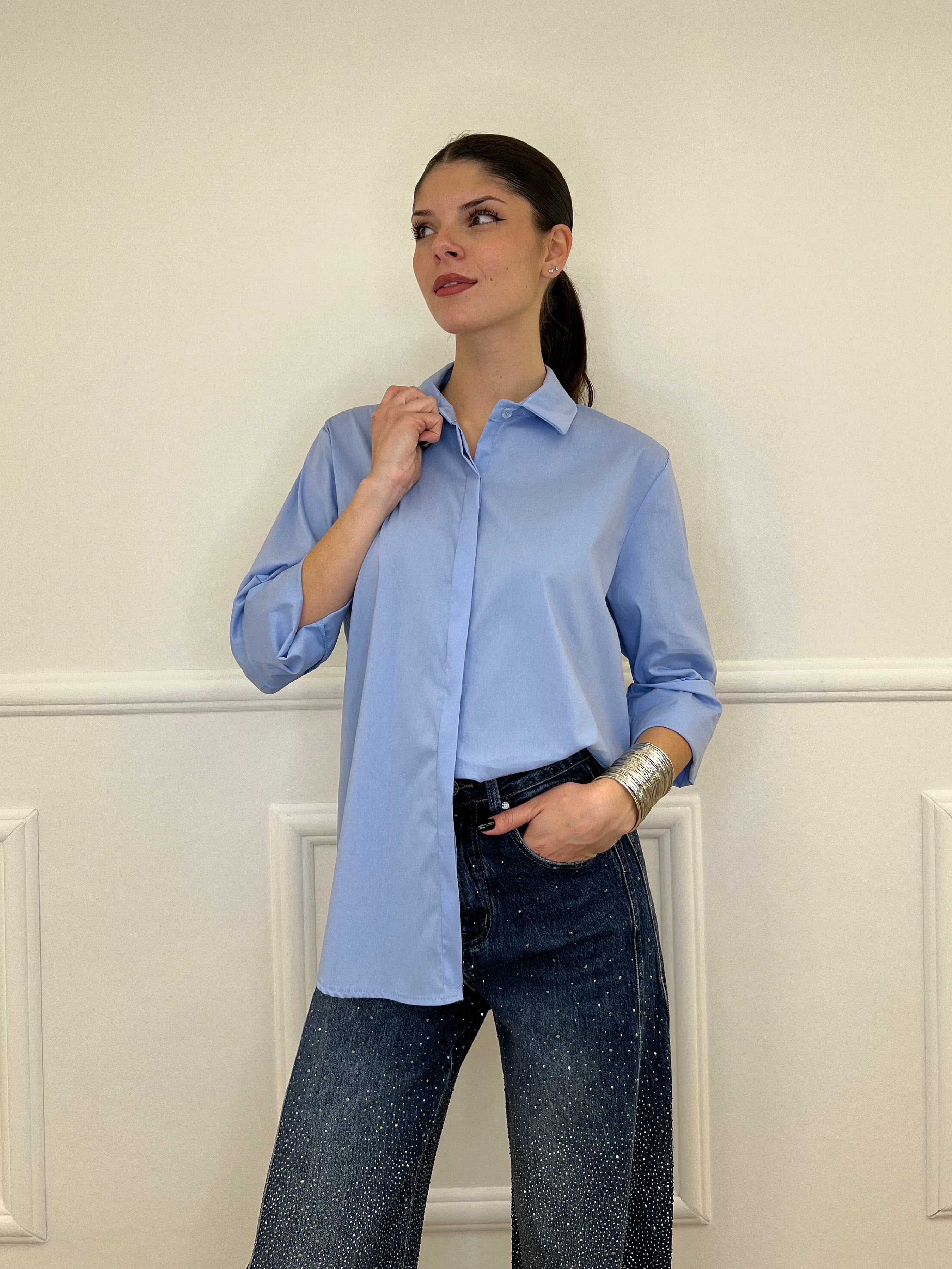 Camicia Over 50320 Azzurro