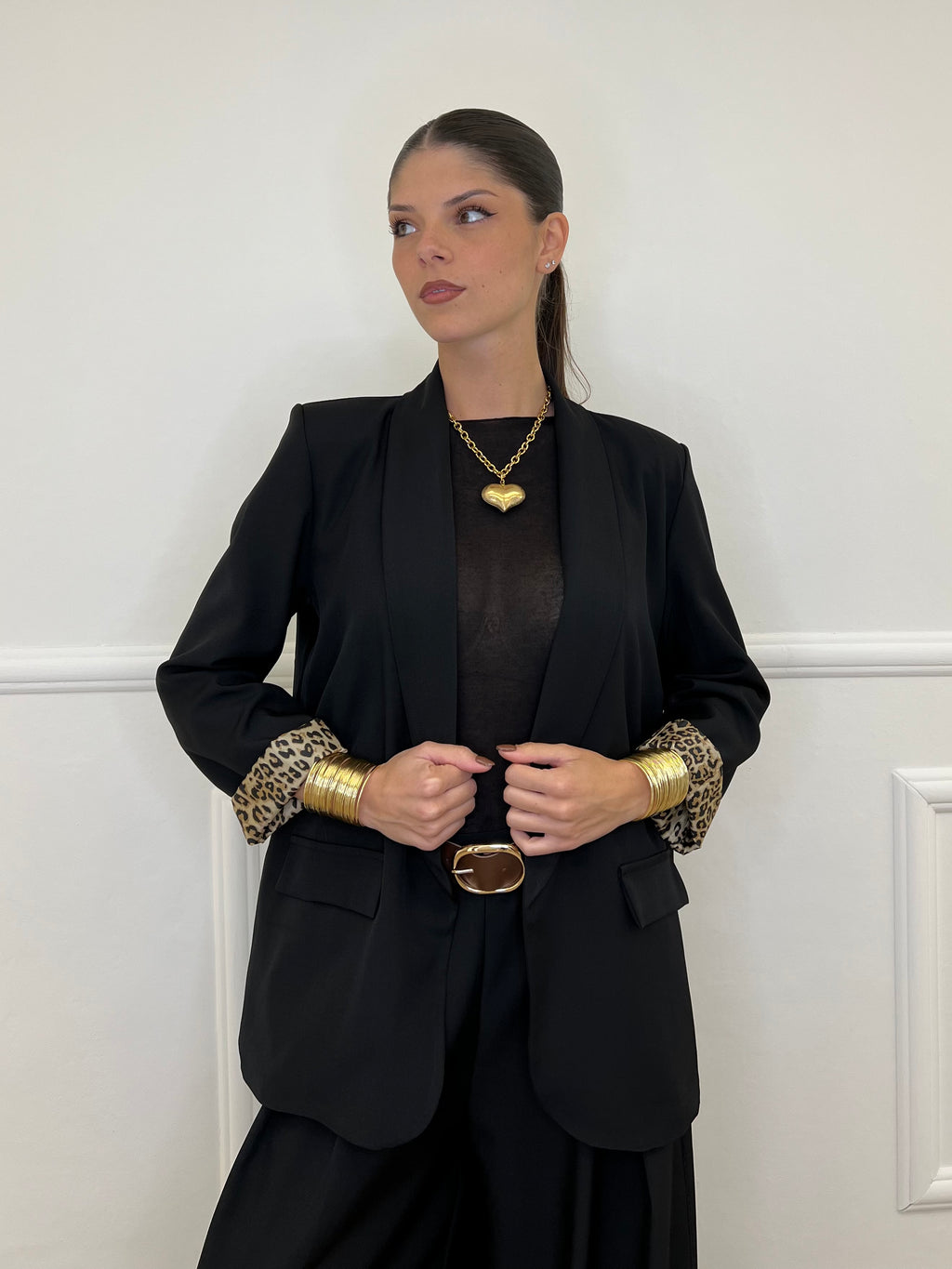 Giacca Interno Maculato 25623 Nero