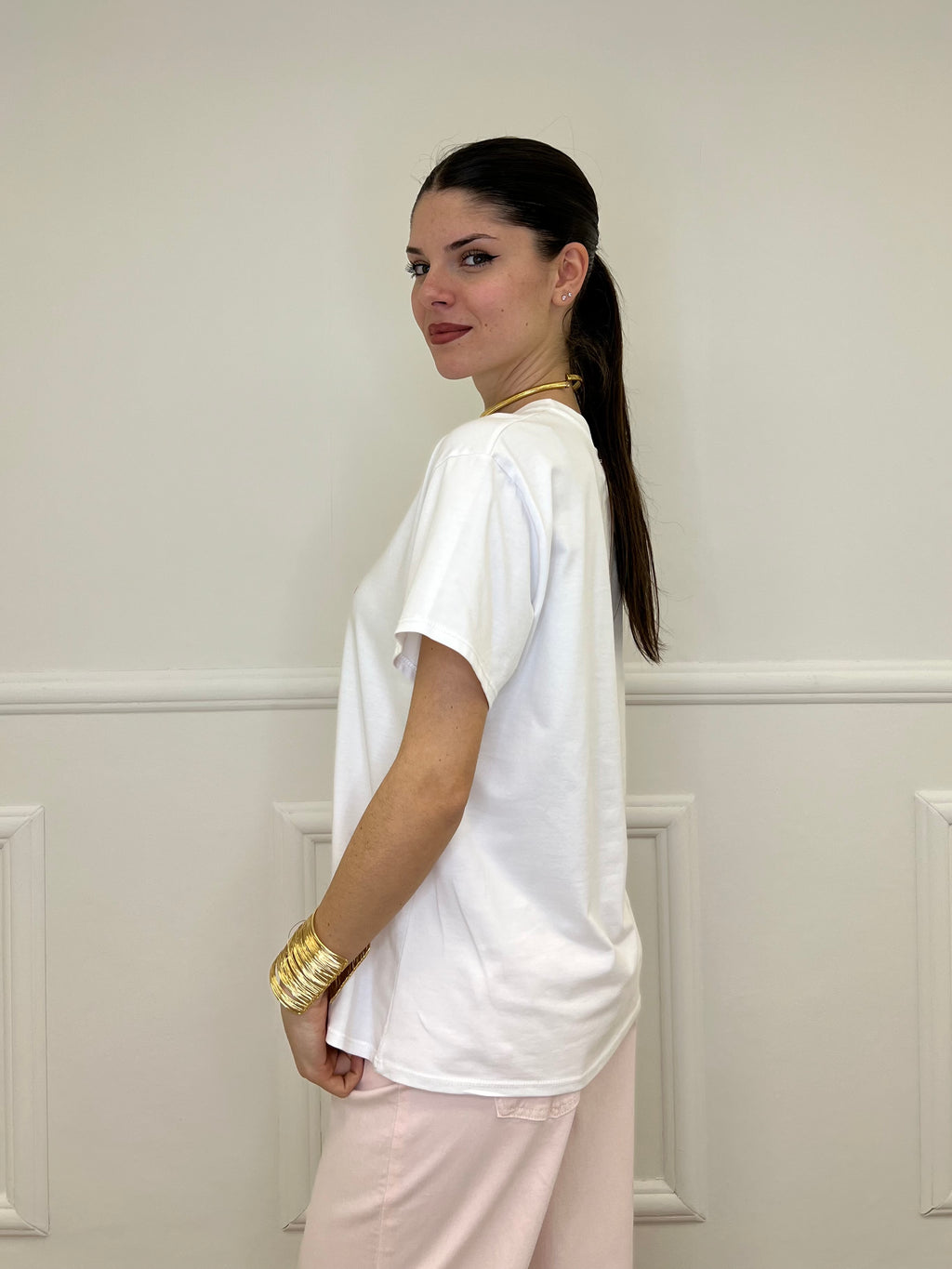 T-shirt Over "Ma Anche No"