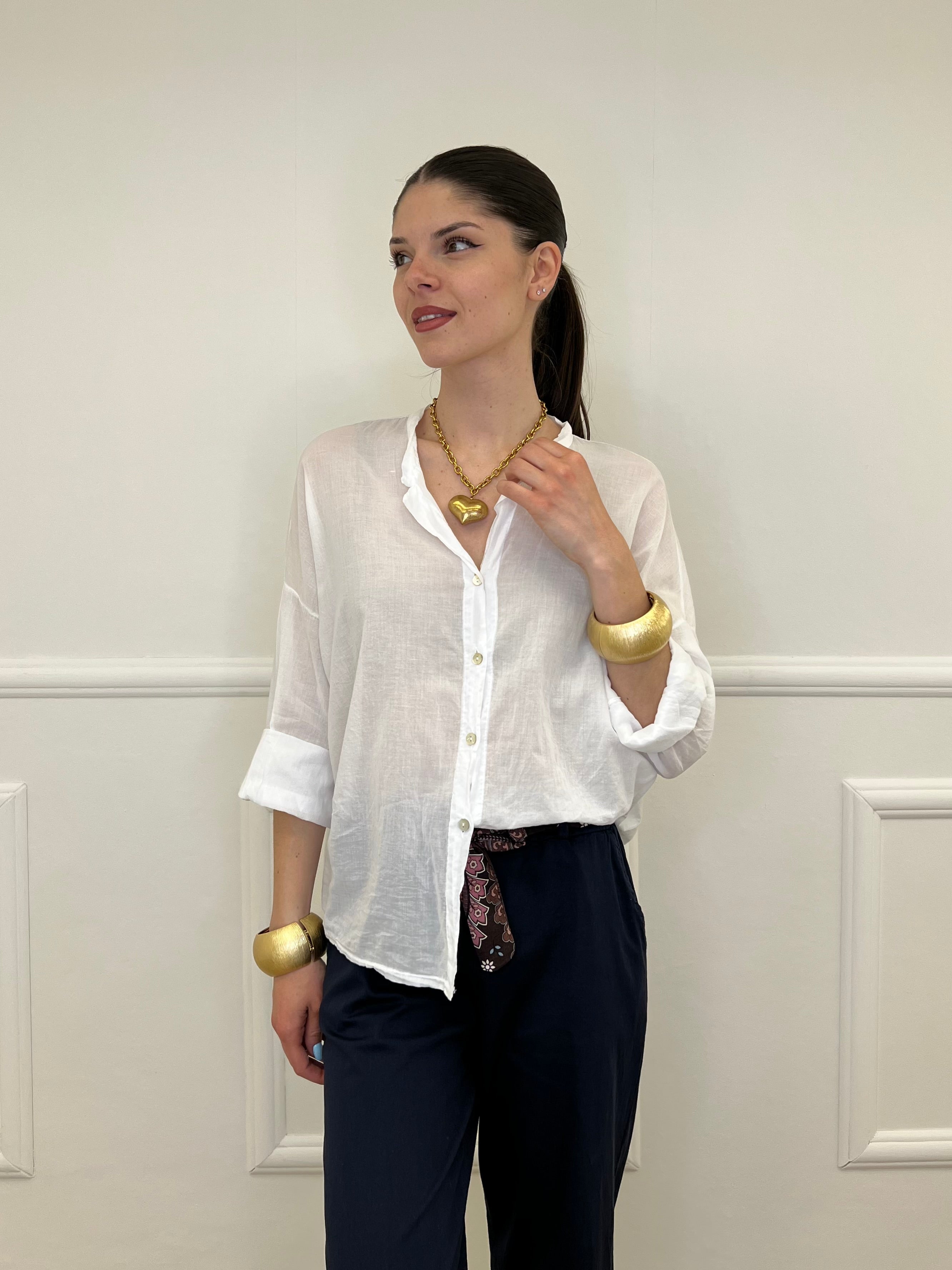 Camicia Over Coreana 3020 Bianco