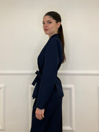 Tailleur con Fiocco 570851 Blu