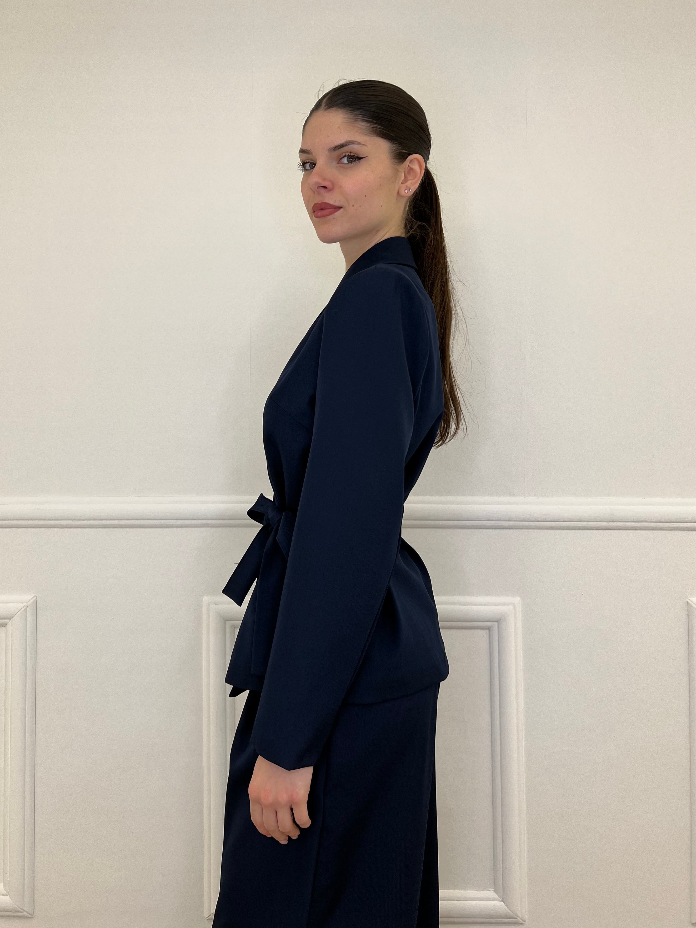 Tailleur con Fiocco 570851 Blu