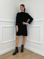 Abito in Maglia 9432 Nero