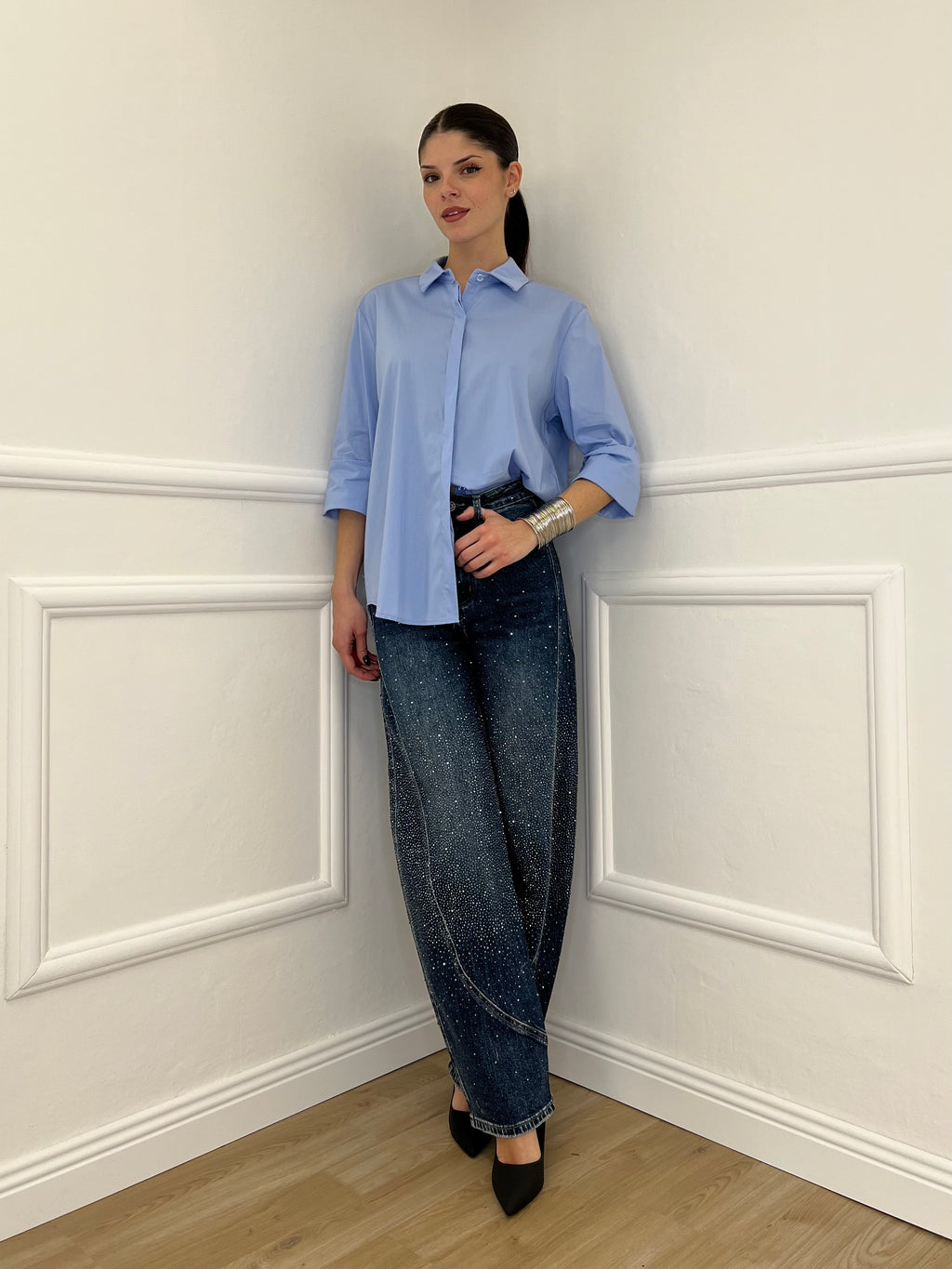 Camicia Over 50320 Azzurro