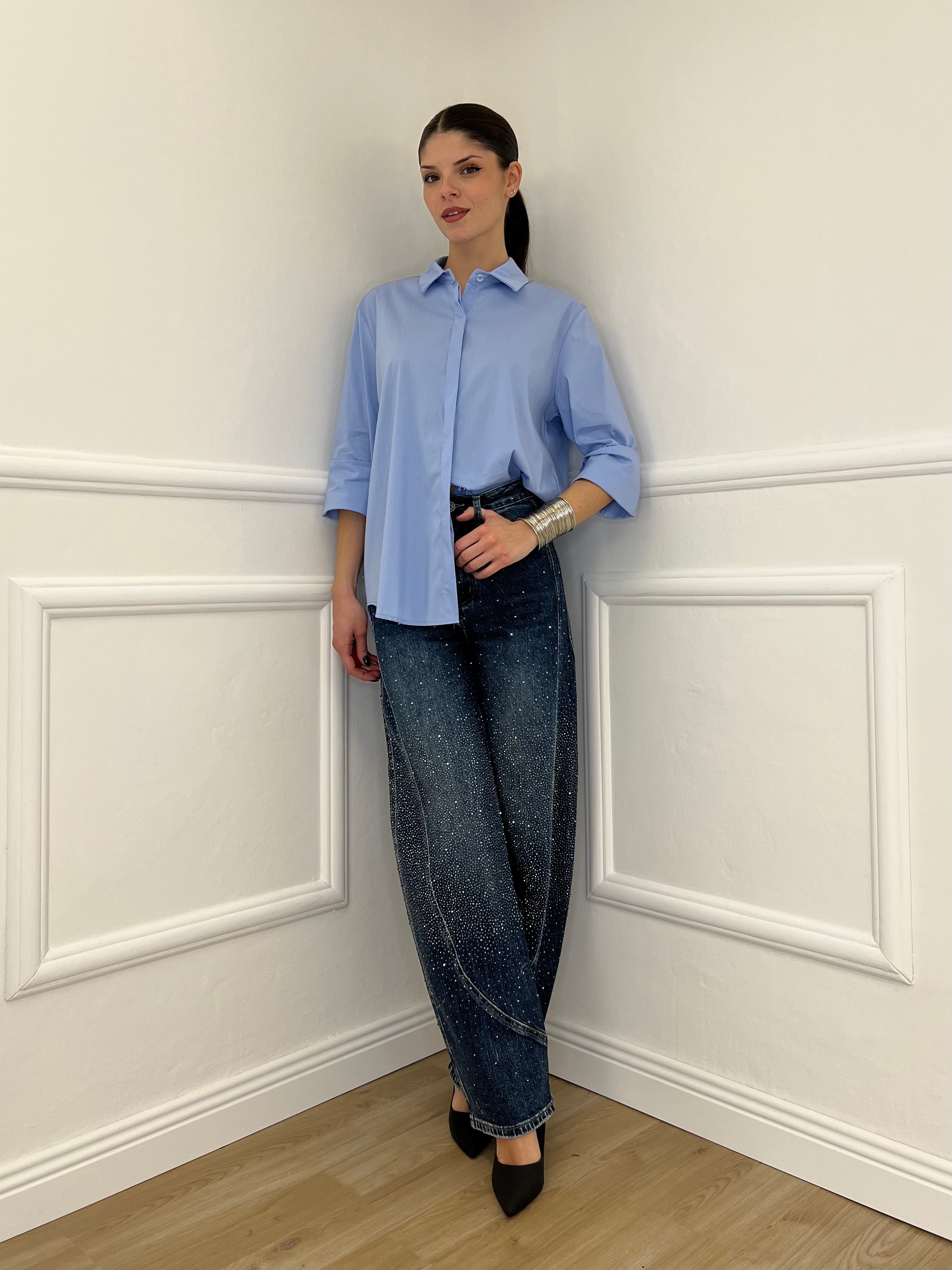 Camicia Over 50320 Azzurro