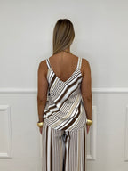 Top In Viscosa a Righe 3661 Camel