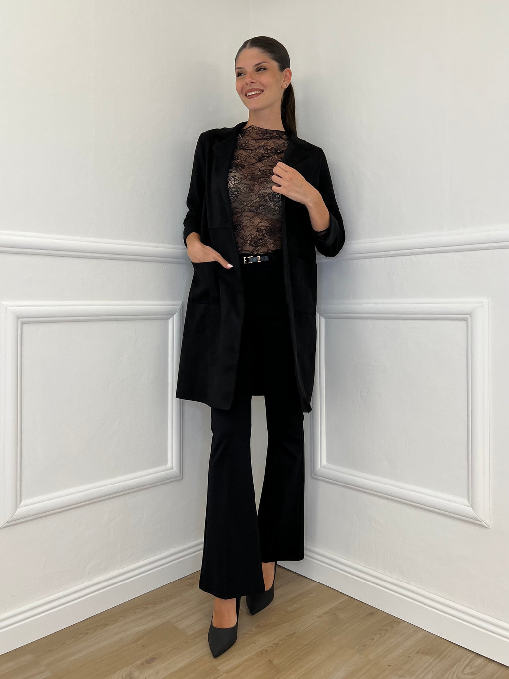 Spolverino Ecorenna 8034 Nero - Bazar Abbigliamento