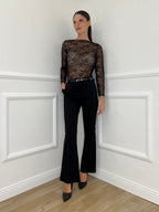 Pantalone Flare 51134 Nero - Bazar Abbigliamento