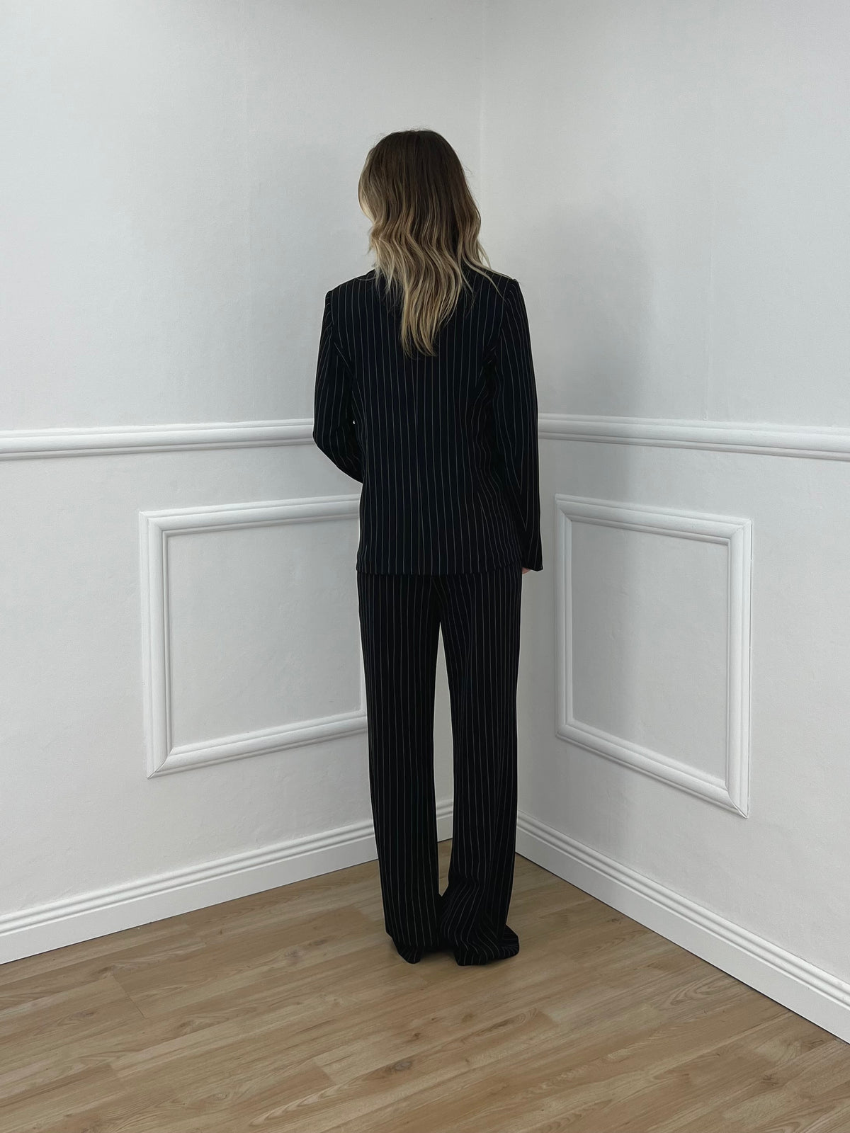 Tailleur Gessato Monopetto 83459 Nero