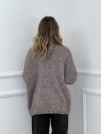 Cardigan Aperto Mohair 5021 Taupe