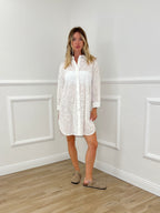 Maxi Camicia Sangallo 18004-1 Bianco