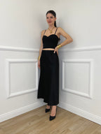 Top Con Spalline 25206 Nero