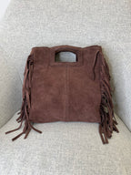 Borsa Vera Pelle Frange Manico VPF004