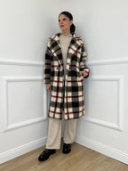 Cappotto Madras Doppiopetto 57080 Burgundy