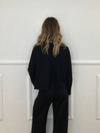 Tuta Oversize Girocollo D27629 Nero