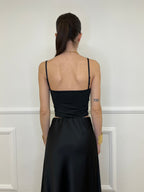 Top Con Spalline 25206 Nero