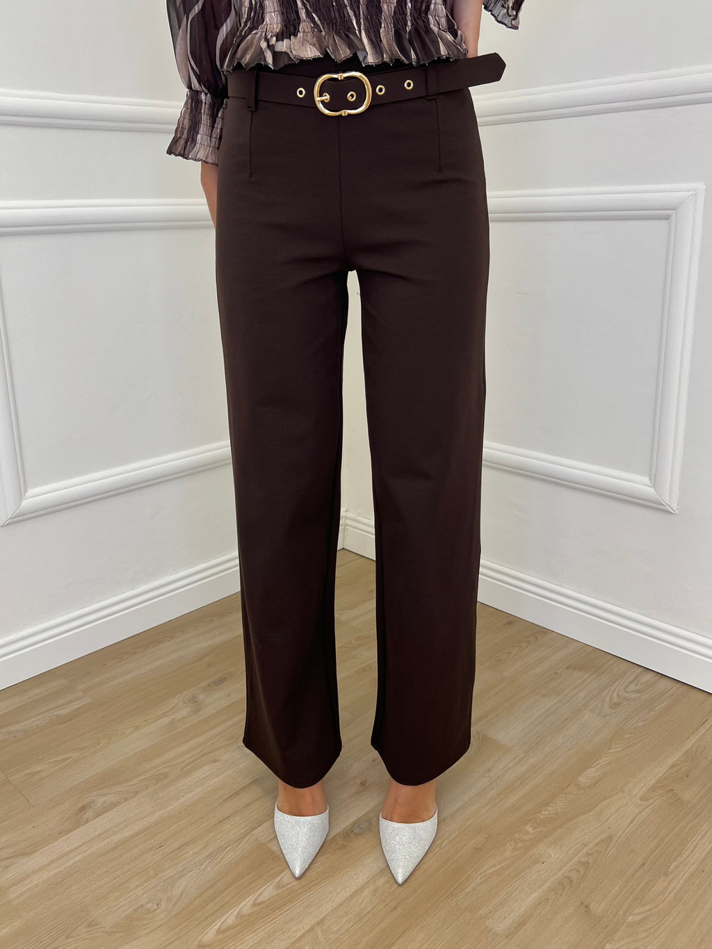 Pantalone Straight 580 Marrone - Bazar Abbigliamento