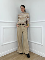 Pantalone Corduroy 6156 Beige