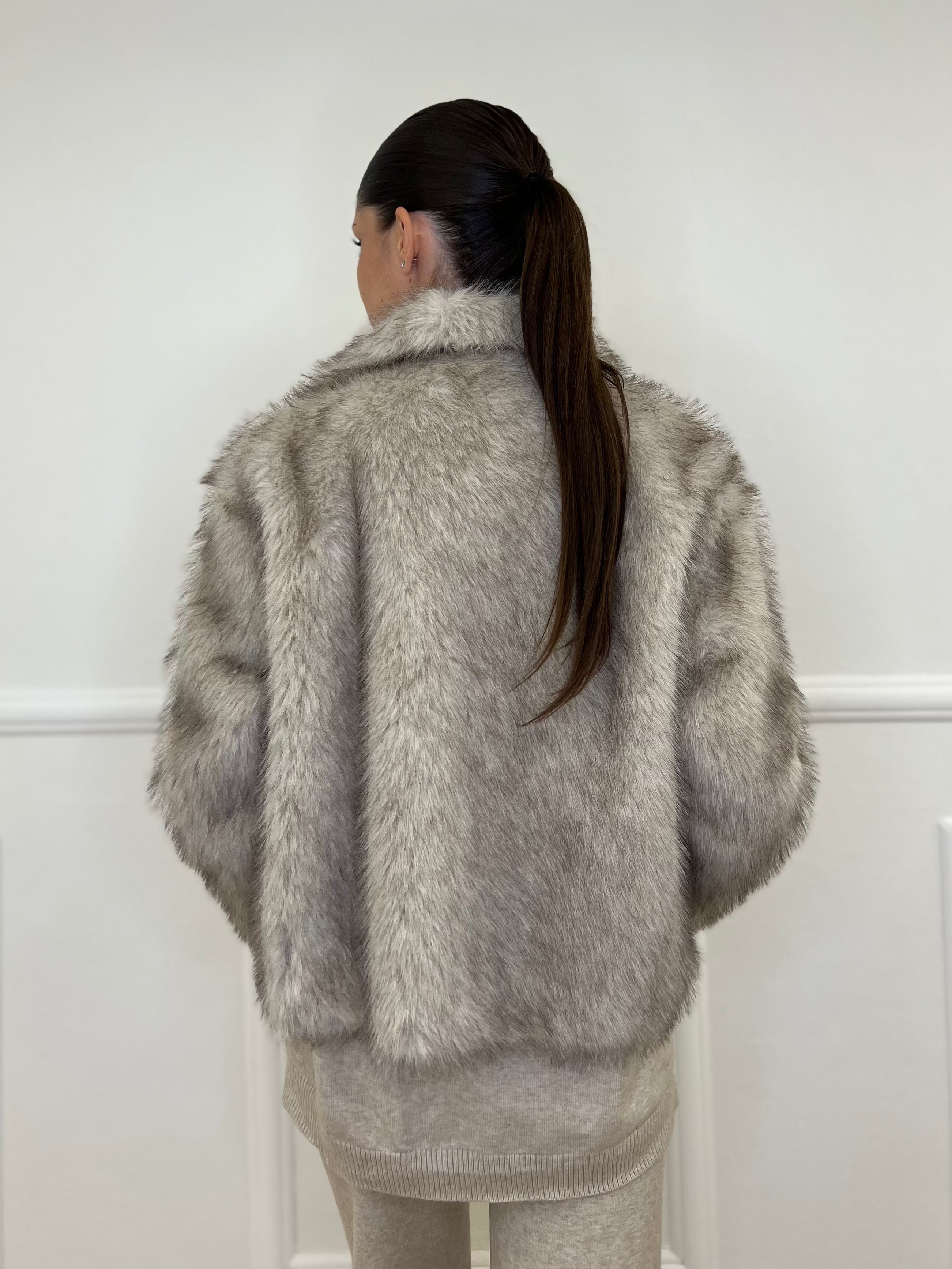 Pelliccia Zip C058 Ecru