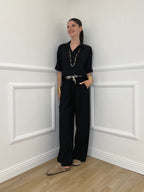 Camicia Fluida Strop 26081 Nero
