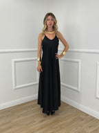 Vestito Satinato 1072 Nero