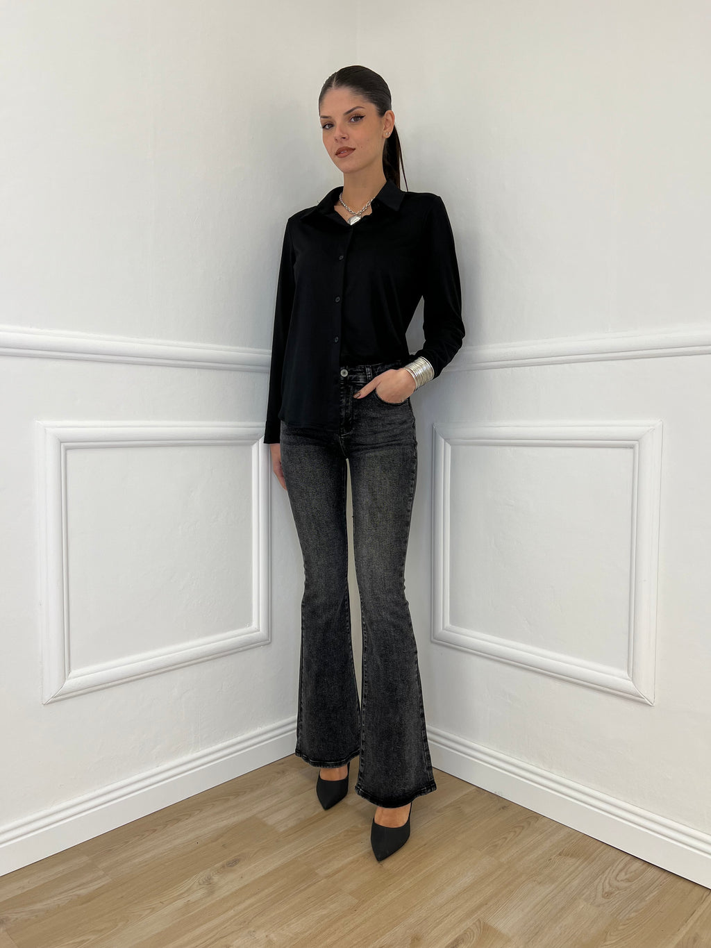 Camicia Jersey 6399 Nero