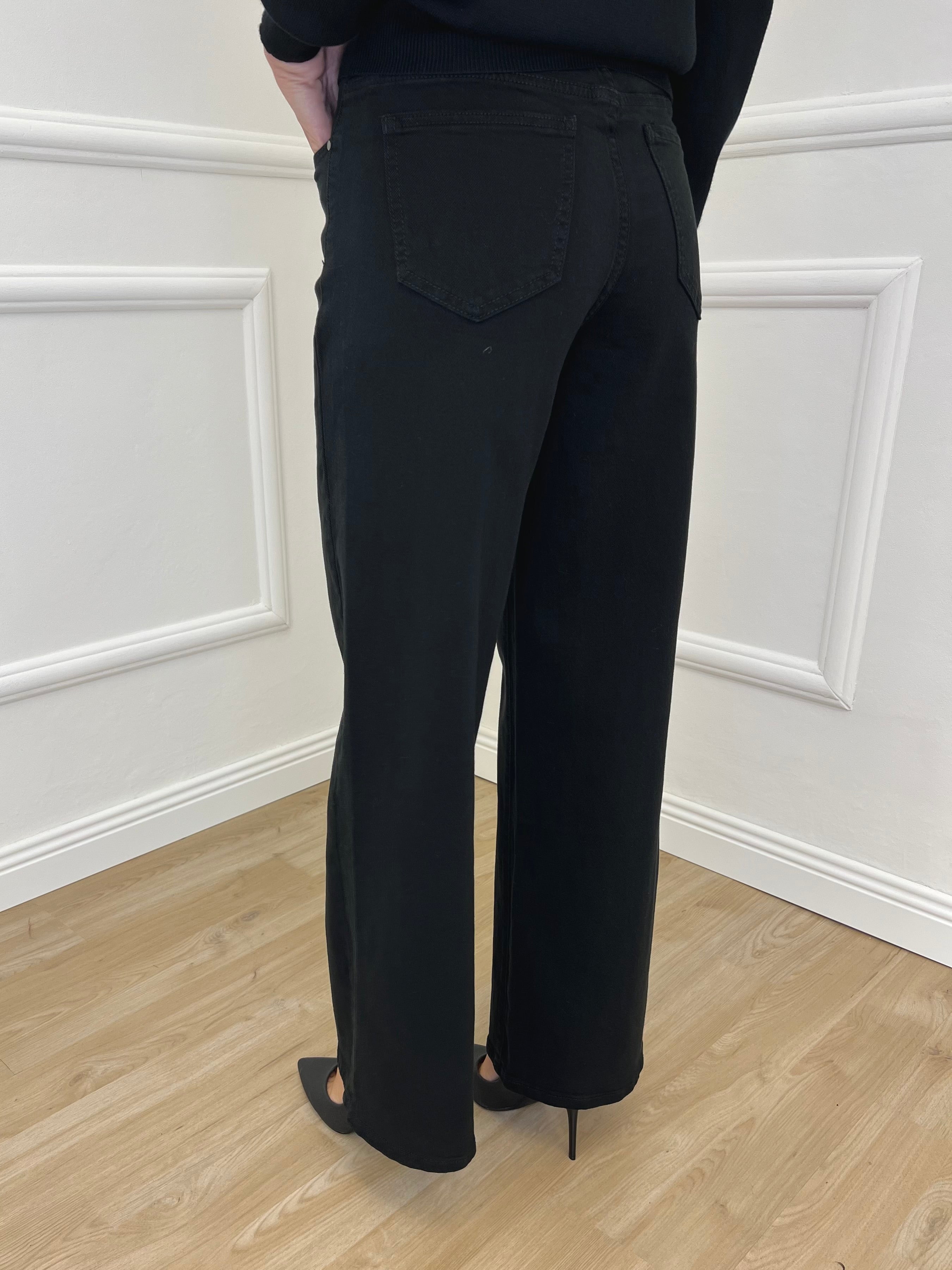 Jeans Palazzo T1001-1 Nero