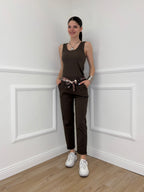 Pantalone Cotone Fusciacca 1508 Marrone