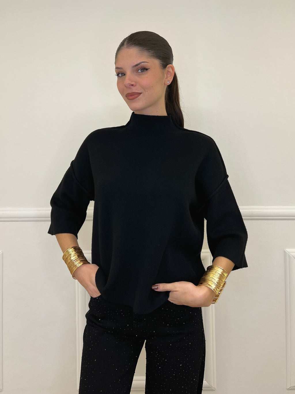 Maglia Profili 8162 Nero