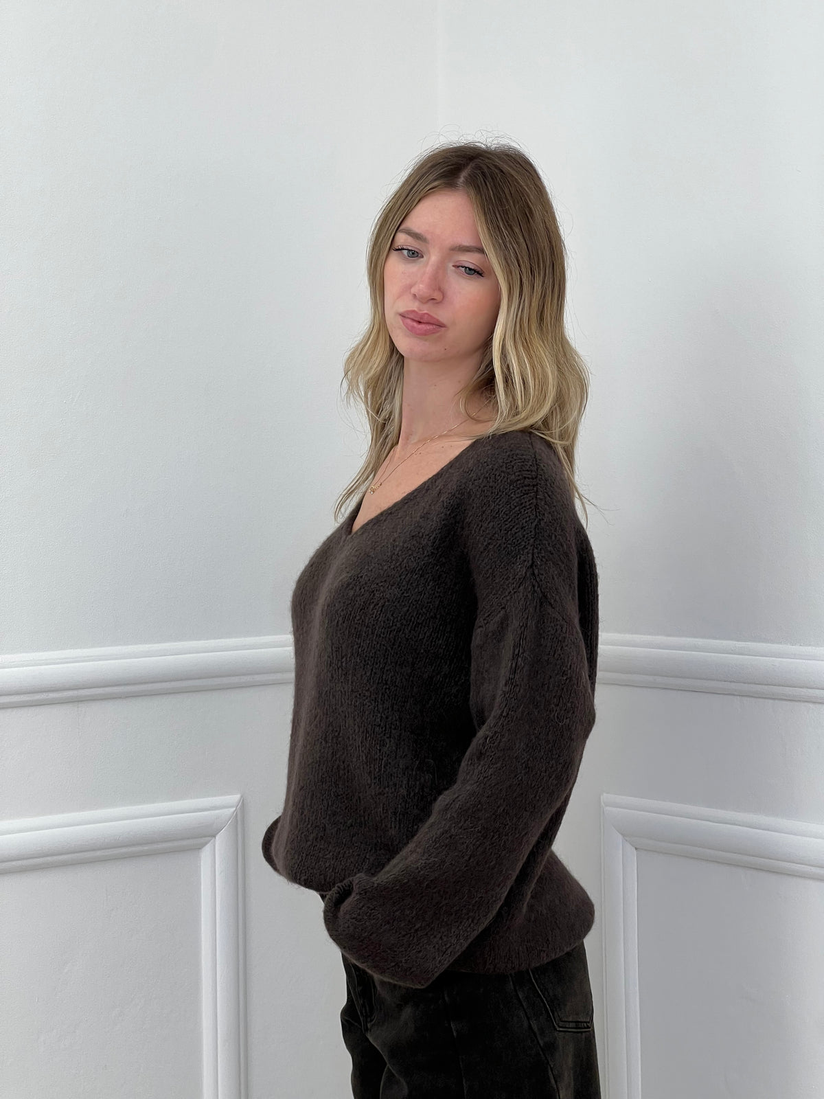 Maglia Alpaca Scollo V 24103