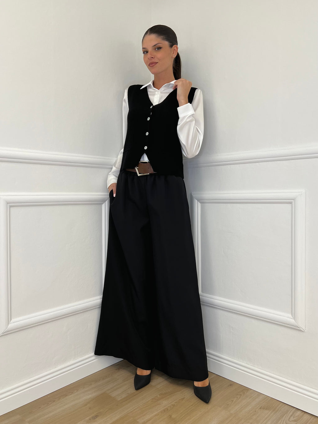 Panta Palazzo 18786 Nero