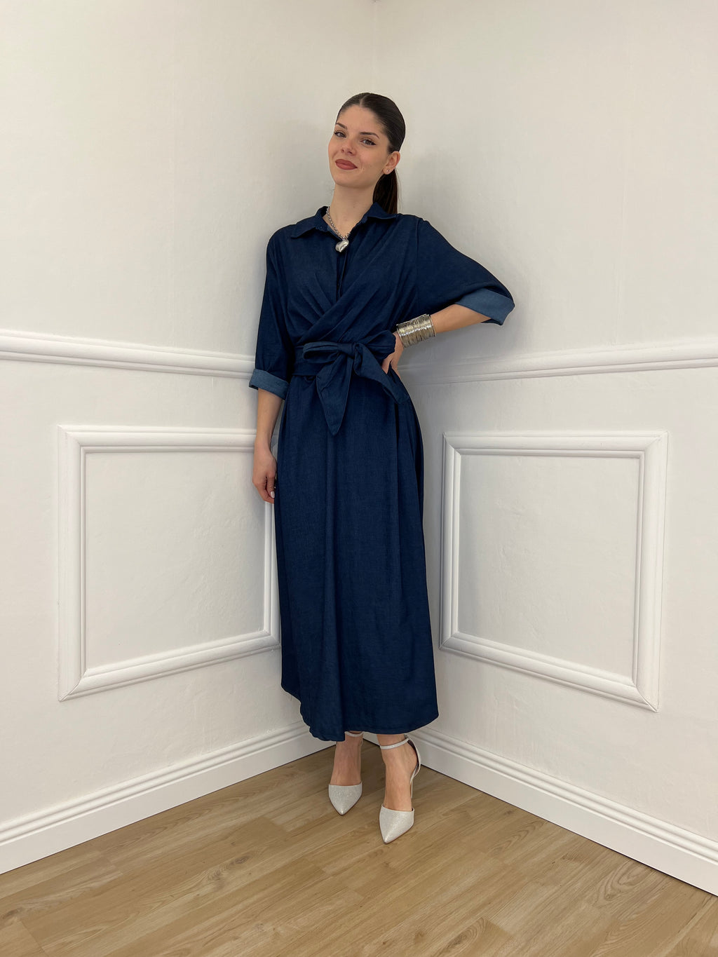 Abito Incrocio Chambray 4202